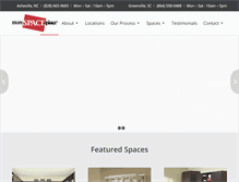 Tablet Screenshot of morespaceplaceasheville.com